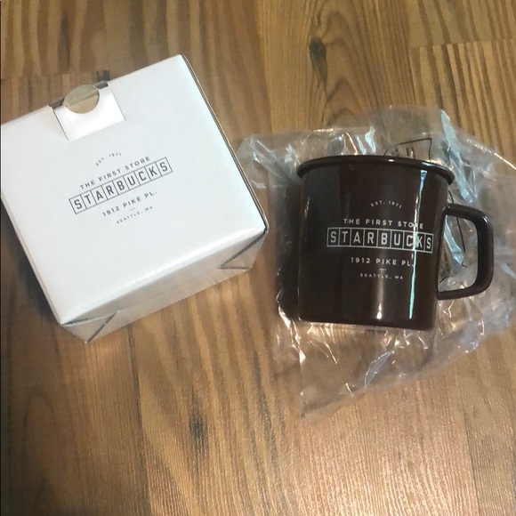 🆕Starbucks Coffee Pike Place Seattle Enamel Mug - Picture 3 of 6